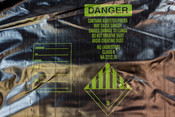 Black Asbestos Labeled Bags